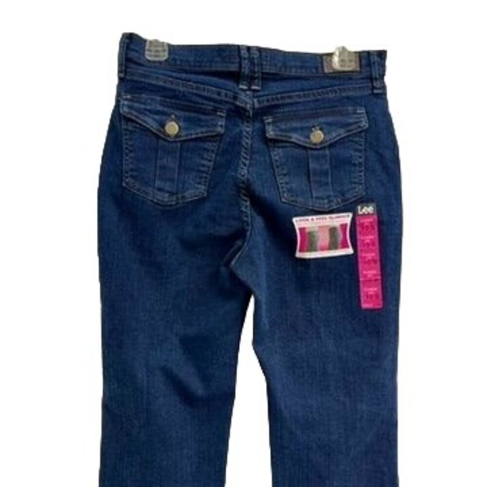 Lee Fitinnovations Instantly Slims You Women Blue Denim Classic Fit Bootcut 10 - Picture 4 of 13